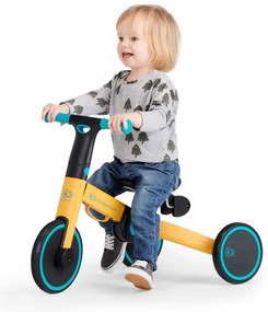 KINDERKRAFT 3în1 tricicletă pentru copii 4TRIKE galben/turcoaz