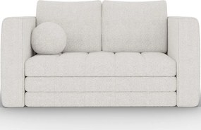 Canapea Kastol , alb bouclé extensibil, 137x71x74 cm – Royal 01
