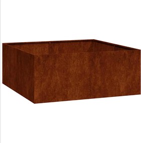 vidaXL Jardinieră Rusty 100x100x40 cm Oțel pentru intemperii