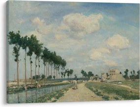 Tablou - Johan Barthold Jongkind, The Towpath, reproducere (70x50 cm)