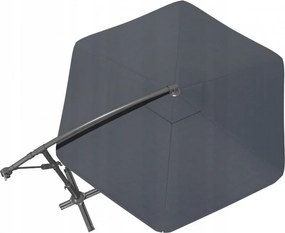 Umbrela de soare pliabila pentru gradina ARCADIA 300 cm, gri