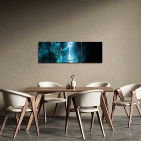 Tablou cu înger (cu ceas) (90x30 cm)