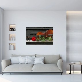 Tablou- Amintire de muzicean (90x60 cm)