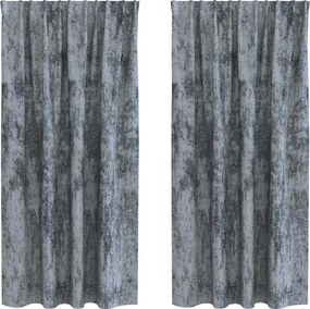 vidaXL Cortine din catifea 2 pcs Gri argintie 175 x 140 cm Catifea