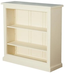 Biblioteca, crem, din lemn masiv, L102 cm, aspect vintage, Paris