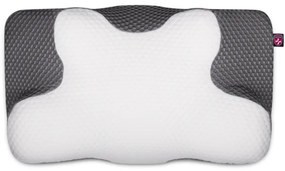 Pernă anatomică CONNECT IT CFH-6031-WH Lyra alb/gri