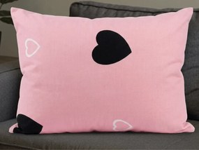 Fata de perna din polibumbac CORAZON POLY 50x70 cm, roz