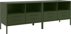 vidaXL Dulapuri TV, 2 buc., verde măsliniu, 68x39x50,5 cm, oțel