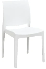 SCAUN PASTELLO - POLIPROPILENA - HORECA - ALB