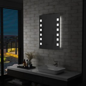 Oglinda cu LED de perete pentru baie, 60 x 80 cm 1, 60 x 80 cm