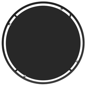 Măsuță de cafea CARLAN (Negru + sticlă + metal). 1091524