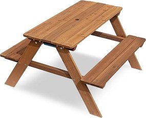 Banca de gradina pentru copii cu masa de joaca PLAYLAND 88x88x51 cm