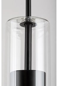 Lustră pe cablu KALEVI 1xGU10/50W/230V transparent/negru Rabalux 72047