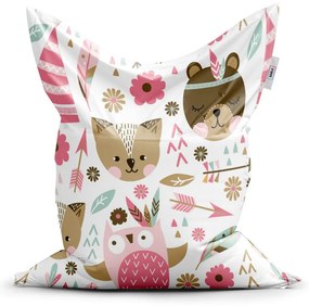 Sac de șezut Classic animăluțe de pădure, colorat