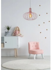 Lustră pe cablu MERLINA 1xE27/60W/230V roz Lucide 78393/38/66