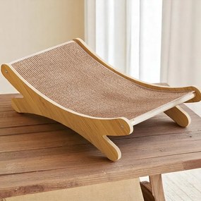 Ansamblu de joaca pentru pisici LUNICAT 49x30 cm, bej