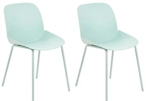 Set 2 buc scaune de sufragerie Milza (verde). 1081396
