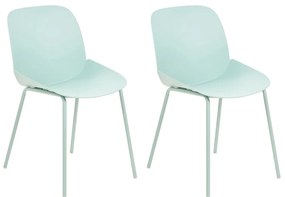 Set 2 buc scaune de sufragerie Milza (verde). 1081396
