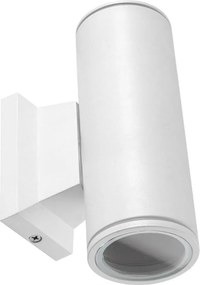 Aigostar - Aplică de perete pentru exterior 2xGU10/230V IP65 albă, rotundă