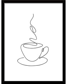 Poster cu ramă 30x40 cm Linear Coffee – Styler