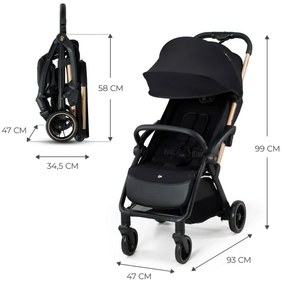 Cărucior de copii KINDERKRAFT APINO negru