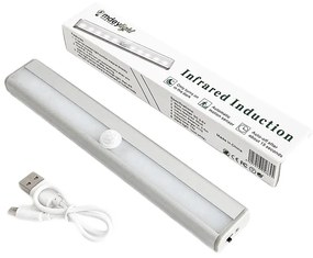 Corp de iluminat LED cu senzor de miscare, reincarcabil, lumina rece