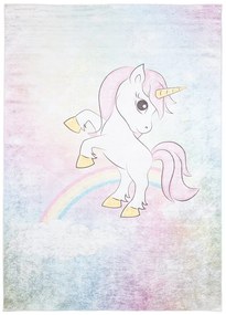 Covor colorat pentru copii cu motiv de unicorn Lăţime: 140 cm | Lungime: 200 cm