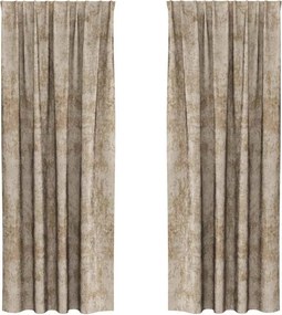 vidaXL Cortine din catifea 2 pcs Șampanie 225 x 140 cm Catifea