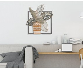 Decorațiune de perete din metal 54x63 cm Vaso – Mauro Ferretti