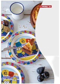 Minionii set de masă, set din plastic micro cu cană 350 ml