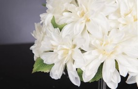 Aranjament floral mic decor festiv design LUX STAND DAHLIA WHITE