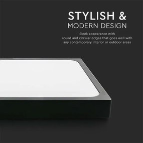 Plafonieră LED pentru baie LED/30W/230V 6500K IP44 neagră