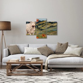 Tablou - Imitație de motiv tricotat (90x60 cm)