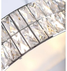 Lustră pe cablu MAXLIGHT P0236 DIAMANTE 5xG9/42W/230V d. 38 cm crom