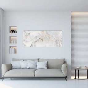 Tablou - Mandale albe (120x50 cm)