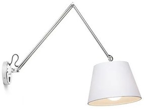 Lampa ASHLEY de perete alb crom 230V E27 42W