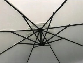 Umbrelă pliabilă gri închis pentru grădină 350cm