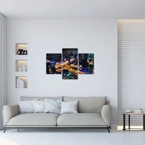 Tablou cu oraș nocturn (90x60 cm)