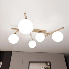 Plafonieră SMART 5xE14/10W/230V bej/alb