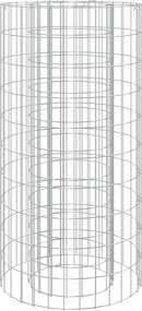 vidaXL Vatră de foc din gabion Ø 50 cm fier galvanizat