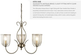 Candelabru traditional stil clasic Silhoutte 3L 6353-3AB SRT