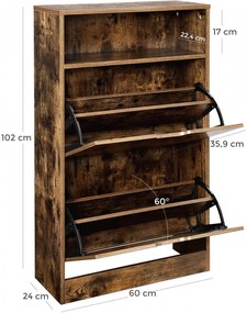 PANI202 - Pantofar industrial 60 cm, pantofare pantofi - Maro