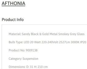 Lustra, Pendul LED design modern AFTHONIA