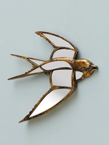 Oglinda de perete decorativa din rasina, H31cm Wings