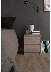 Noptieră cu aspect de lemn de stejar Naia - Tvilum