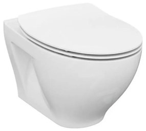 Cersanit K701-147 - WC suspendat SAVIO cu capac, ceramică/alb