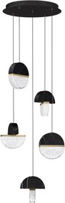 Lustra decorativa cu 5 pendule LED 3000K DORIN
