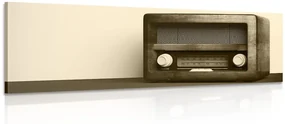 Tablou retro radio în design sepia