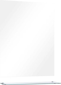 vidaXL Oglindă de perete cu raft, 50 x 60 cm, sticlă securizată