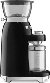 Rasnita de cafea Smeg CGF03BLEU, 150 W, 240 g, Sistem de rotire si blocare, Functie manuala, Negru